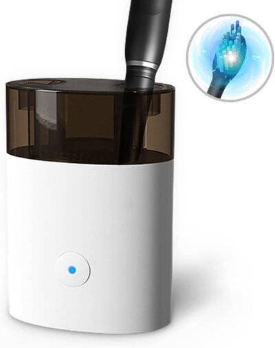 Ultraviolet brush sanitizer